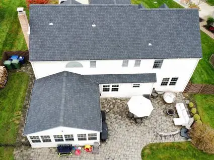 A roof worked on by American Construction, in their gallery of projects