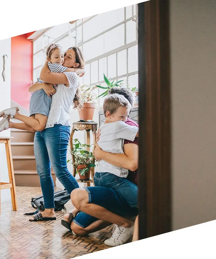 A family enjoying their home after American Construction has done their work